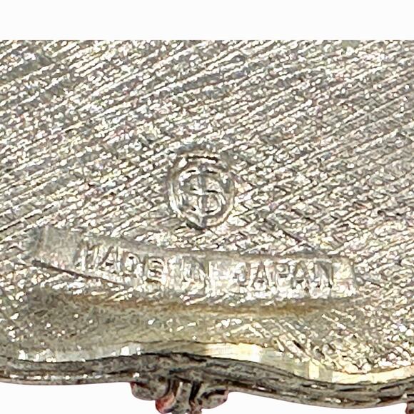 Splendid Music Box Red Enamel Crystal Embellished Butterfly Trinket Jewelry Box - Picture 8 of 8